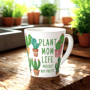 Grappig Plant Moeder Leven Prikkelige Cactus Koffi Latte Mok