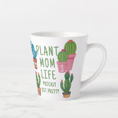 Grappig Plant Mom Life Prickly Cactus Latte Mok (Rechts)