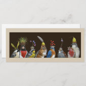 Grappig platte kaart "Chip crashte het feest." (Voorkant / Achterkant)