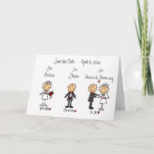 Grappig plezier Save the Date! Aankondiging (Voorkant)