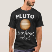 Grappig Pluto Nooit Vergeten 1930-2006 Grappig Cad T-shirt (Voorkant)