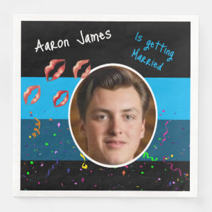 Grappig podium Do Bachelor Party bruidegom activit Servet