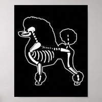 Grappig Poedel Hond Skelet Halloween Doodle Dogs L