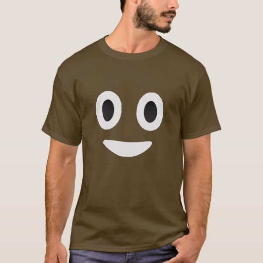 Grappig poep emoji t-shirt (Voorkant)