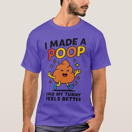 Grappig Poep Meme T-shirt – Ik Heb Een Drol Gemaak (Voorkant)