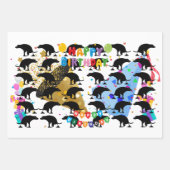 Grappig poepen hond verjaardag viering inpakpapier vel (Voorkant 3)