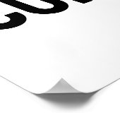 Grappig poepteken, Grappige kunst aan de muur Badk Poster (Hoek)