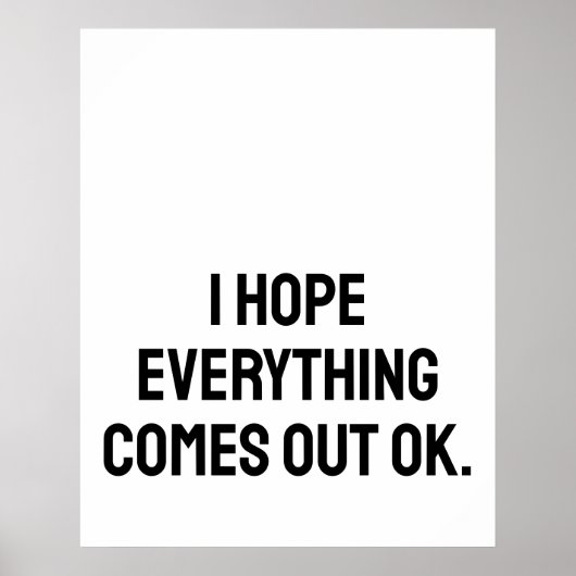 Grappig poepteken, Grappige kunst aan de muur Badk Poster (Voorkant)