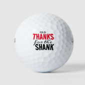 Grappig Poëtisch Geen Bedankt voor de Shank Golfballen (Voorkant)