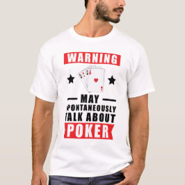 Grappig Poker Ontwerp T-shirt