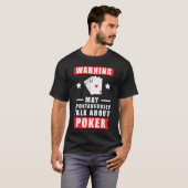 Grappig Poker Ontwerp T-shirt (Voorkant volledig)