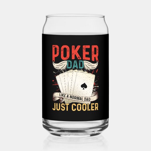 Grappig poker Pap woord kunst Blikvorm Glas (Voorkant)