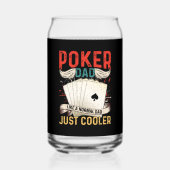 Grappig poker Pap woord kunst Blikvorm Glas (Achterkant)