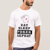 Grappig pokerontwerp t-shirt (Voorkant)