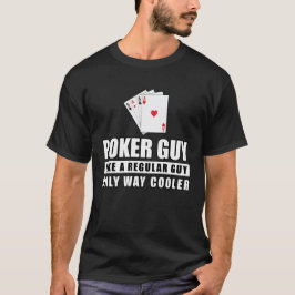 Grappig pokerontwerp t-shirt