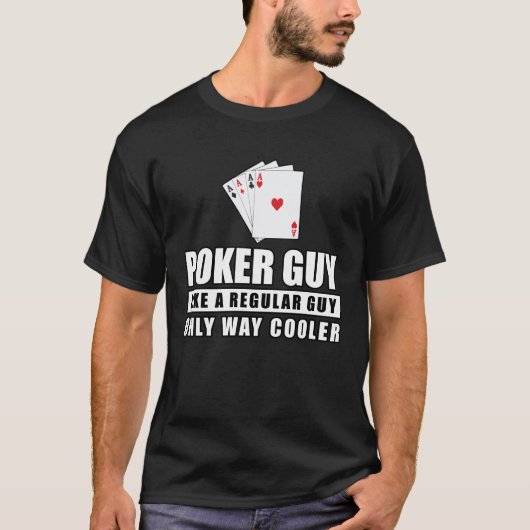 Grappig pokerontwerp t-shirt (Voorkant)