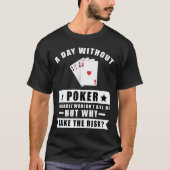 Grappig pokerontwerp t-shirt (Voorkant)