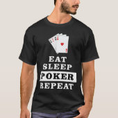 Grappig pokerontwerp t-shirt (Voorkant)