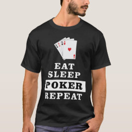 Grappig pokerontwerp t-shirt