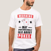 Grappig pokerontwerp t-shirt (Voorkant)