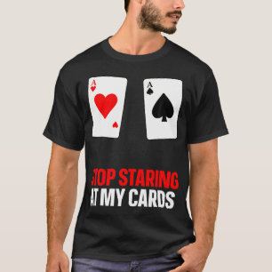 Grappig pokerontwerp voor mannen vrouwen pokeraar t-shirt