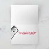 Grappig polar beer bakken koekjes kerstkaart (Binnen)