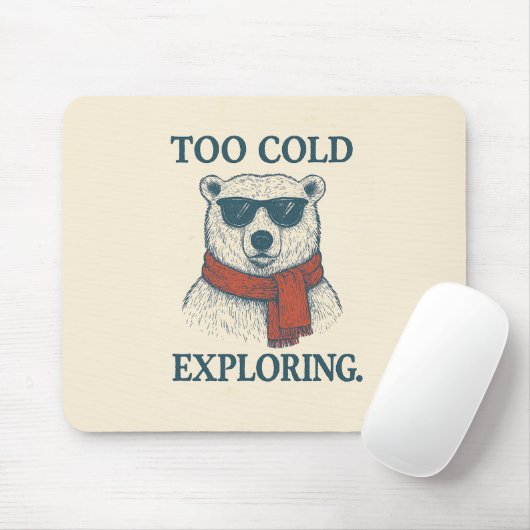 Grappig Polar Beer  Muismat (Met muis)