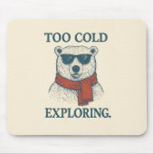 Grappig Polar Beer  Muismat (Voorkant)