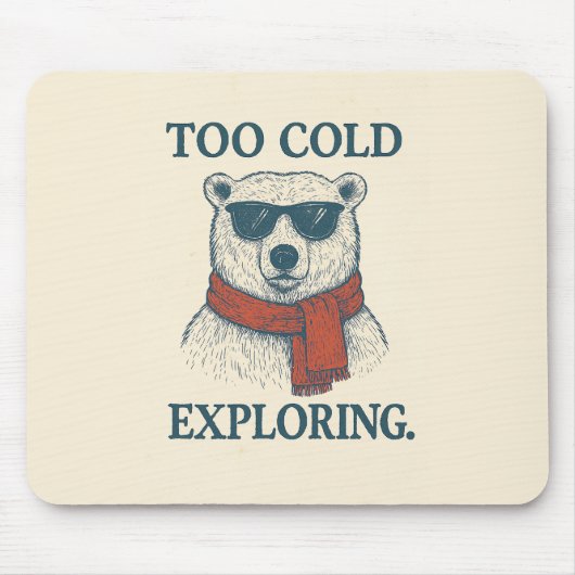 Grappig Polar Beer  Muismat (Voorkant)