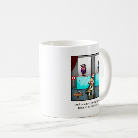 Grappig Politicus Humor Mok Gift (Voorkant rechts)