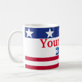 Grappig Politiek 2024 Amerikaanse vlag Patriottisc Koffiemok (Links)
