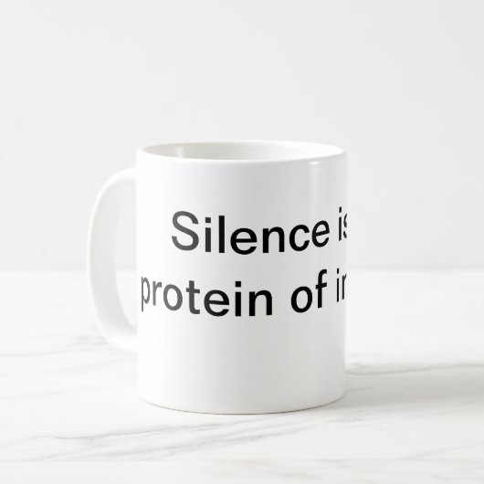 Grappig politiek citaat koffiemok (Voorkant links)