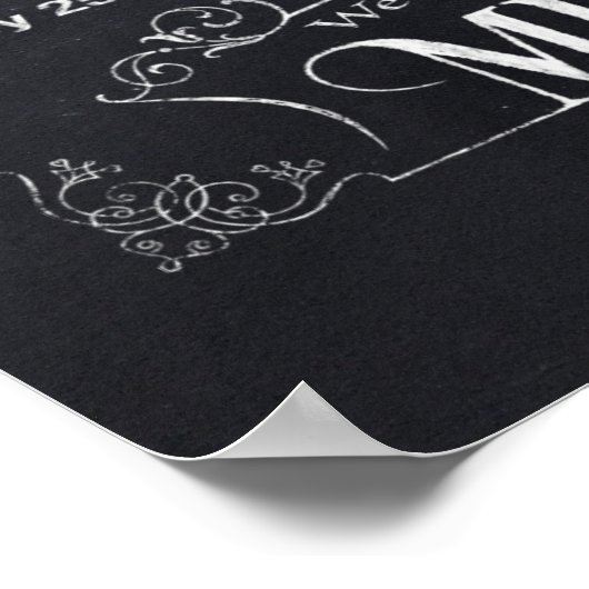 Grappig politiek correct Chalk-kerstPoster Poster (Hoek)