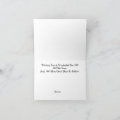 Grappig politiek correct kerstkaartje voor mensen kaart (Binnen)