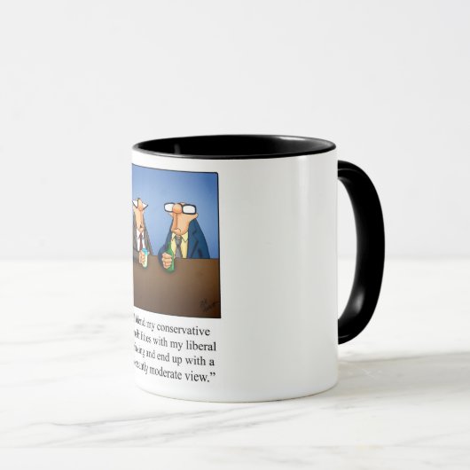 Grappig politiek en Drink Cartoon Gift! Mok (Voorkant rechts)