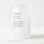 Grappig politiek humor Mokken (Voorkant links)