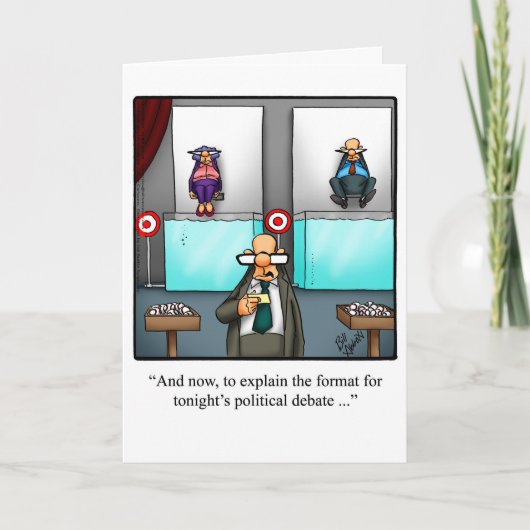 Grappig politiek humor Wenskaart Kaart (Voorkant)