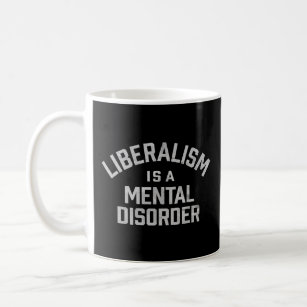 Grappig politiek liberalisme is een psychische sto koffiemok