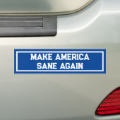 Grappig politiek maakt Amerika weer gezond Bumpersticker (Op auto)
