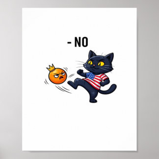 Grappig politiek meme zonder kat ontwerp poster