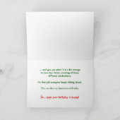 Grappig politiek onjuist kerstfeest feestdagen kaart (Binnen)