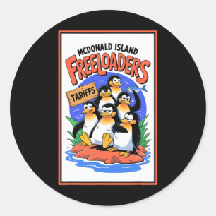 Grappig politiek onrecht tarieven McDonald Island Ronde Sticker