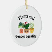 Grappig Politiek Plant Tuin Decor Gay Pride LGBTQ Keramisch Ornament (Rechts)
