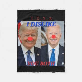 Grappig Politiek Trump Biden Clowns Ontwerp  Fleece Deken