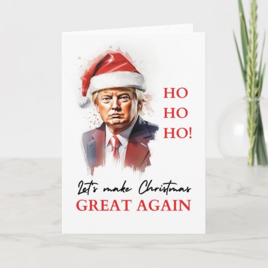 Grappig politiek Trump kerst Wenskaart Kaart (Voorkant)