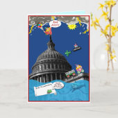 Grappig Politiek wenskaart voor progressives Kaart (Gele Bloem)