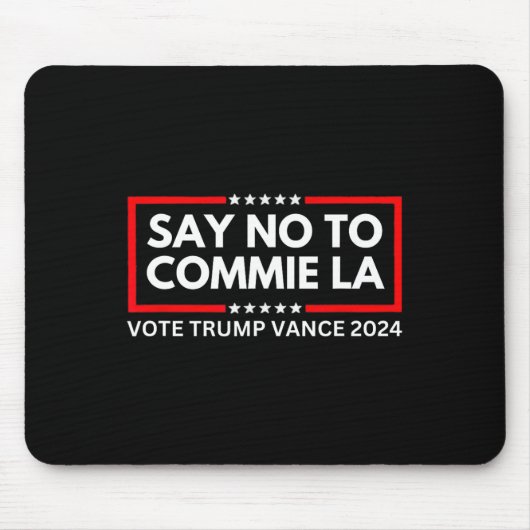 Grappig politiek zeg nee tegen het plegen van een  muismat (Voorkant)