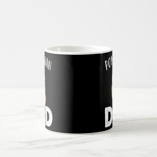 Grappig Pommerse Pap Leuke Liefdeshonden Mannen Va Koffiemok (Center)