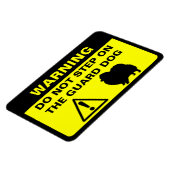 Grappig Pommerse waakhond waarschuwingsbord Magneet (Linkerzijde)