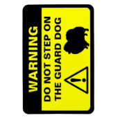 Grappig Pommerse waakhond waarschuwingsbord Magneet (Verticaal)